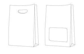 Линия для производства бумажных пакетов с вырезной ручкой и пленочным окном RZFD-330/450 (W+D)