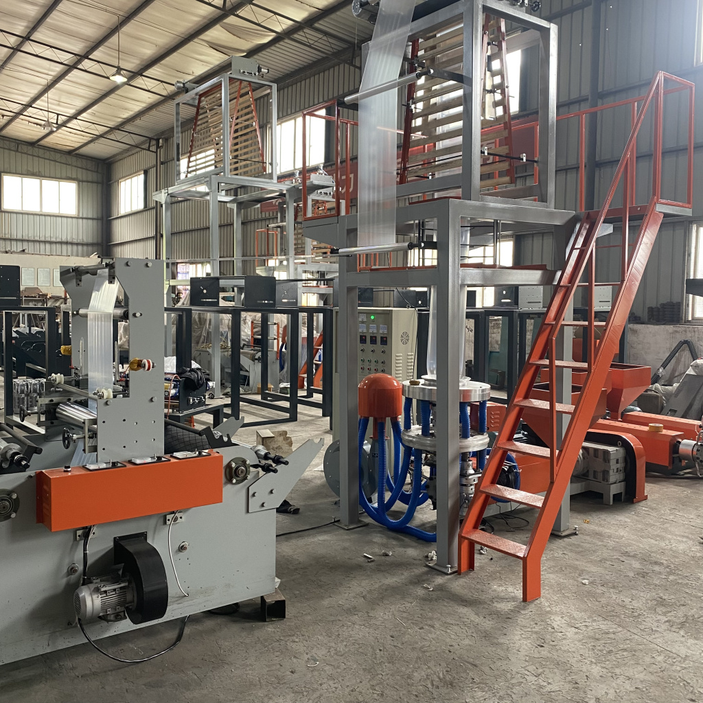 Экструдер для производства полиэтиленовой пленки SJ-55/FM800